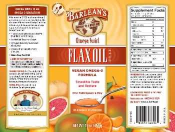 Barlean's Omega Swirl Flax Oil Mango Fusion - supplement