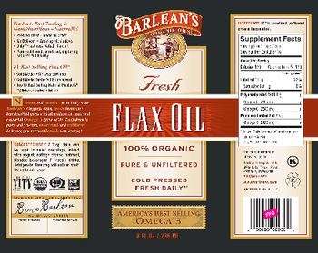 Barlean's Organic Oils Flax Oil 8 oz. - supplement