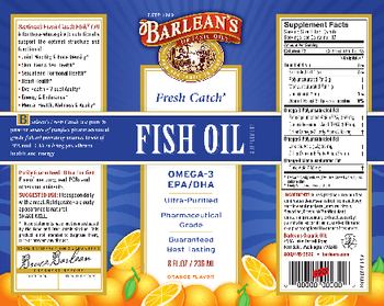 Barlean's Organic Oils Fresh Catch Fish Oil Orange Flavor - supplement
