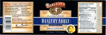 Barlean's Organic Oils Healthy Adult Formula Orange Flavor - supplement