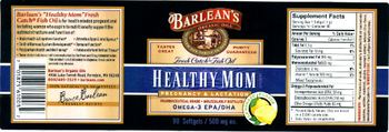 Barlean's Organic Oils Healthy Mom Pregnancy & Lactation Lemonade Flavor - supplement