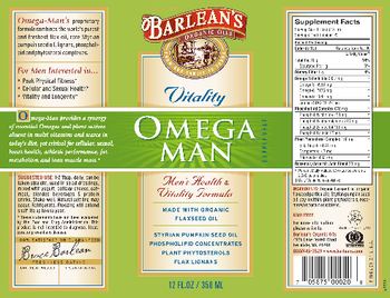 Barlean's Organic Oils Omega Man - supplement