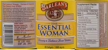Barlean's Organic Oils The Essential Woman - supplement