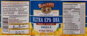 Barlean's Organic Oils Ultra EPA-DHA Orange Flavor - supplement