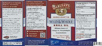 Barlean's Organic Oils Wild & Whole Krill Oil - 