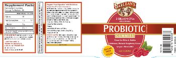 Barlean's Probiotic Gummies Raspberry Flavor - probiotic supplement