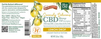 Barlean's Seriously Delicious CBD Hemp Oil Lemon Drop - supplement