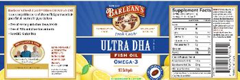 Barlean's Ultra DHA Lemonade Flavor - supplement