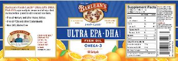 Barlean's Ultra EPA-DHA Orange Flavor - supplement