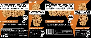 BarnDad Innovation Nutrition LLC Meat-SNX Crispy Protean Bites Cinnamon Bun - 