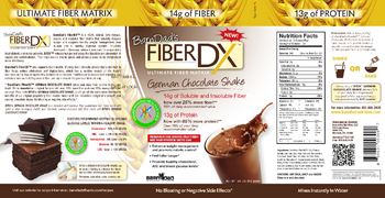 BarnDad's FiberDX Ultimate Fiber Matrix German Chocolate Shake - 