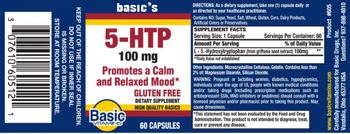 Basic Vitamins 5-HTP 100 mg - supplement