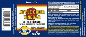 Basic Vitamins Apple Cider Vinegar - supplement