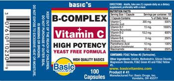 Basic Vitamins B-Complex + Vitamin C - supplement