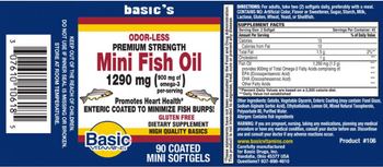 Basic Vitamins Mini Fish Oil 1290 mg - supplement