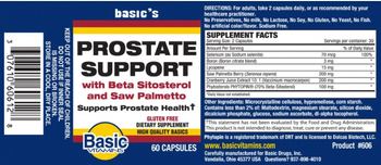 Basic Vitamins Prostate Support - supplement