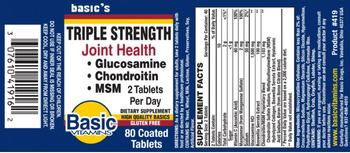Basic Vitamins Triple Strength Joint Health - supplement