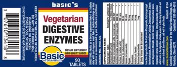 Basic Vitamins Vegetarian Digestive Enzymes - supplement