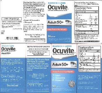 Bausch & Lomb Ocuvite Adult 50+ - eye vitamin mineral supplement