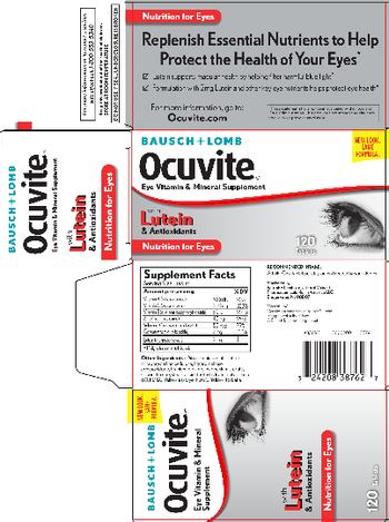 Bausch & Lomb Ocuvite Lutein - eye vitamin mineral supplement