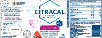 Bayer Citracal Citracal Gummies - calcium supplement