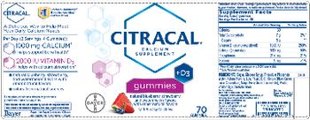 Bayer Citracal Citracal Gummies - this statement has not been evaluated by the food and drug administration this product is not intend