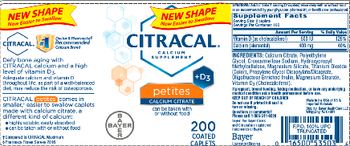 Bayer Citracal Citracal Petites - calcium supplement