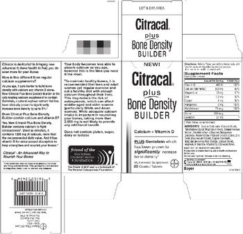 Bayer Citracal Plus Bone Density Builder Calcium+Vitamin D - multimineral supplement
