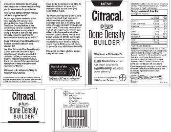 Bayer Citracal Plus Bone Density Builder - multimineral supplement