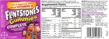 Bayer Flintstones Gummies Complete - childrens multivitamin multimineral supplement