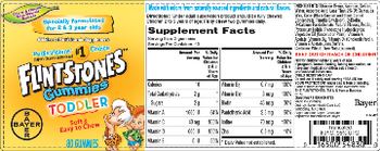 Bayer Flintstones Gummies Toddler - childrens multivitamin supplement