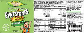 Bayer Flintstones Sour Gummies Complete - childrens multivitamin supplement