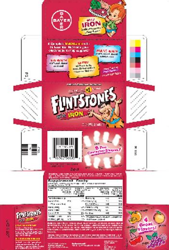 Bayer Flintstones With Iron - childrens multivitamin supplement