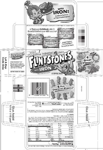 Bayer Flintstones With Iron - childrens multivitamin supplement