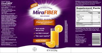 Bayer MiraFIBER Orange Powder - fiber supplement