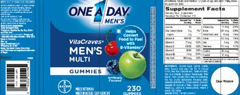 Bayer One A Day Men's VitaCraves Men's Multi Gummies - multivitamin multimineral supplement