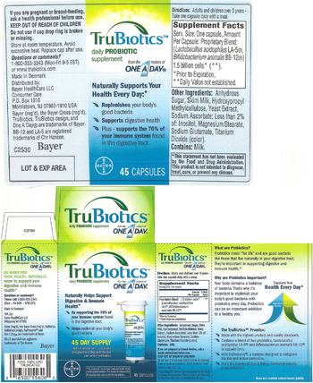 Bayer One A Day TruBiotics - daily probiotic supplement