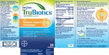 Bayer One A Day TruBiotics With Immune Support Advantage - daily probiotic supplement