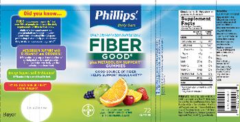Bayer Phillips' Fiber Good Gummies Plus Metabolism Support - daily fiber supplement