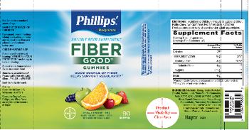 Bayer Phillips' Fiber Good Gummies - soluble fiber supplement
