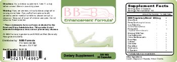 BBB Formula BBB Enhancement Formula - supplement