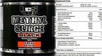 BCS Labs Methyl Surge Black Fruit Punch - advanced supplement