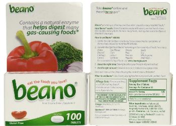 Beano Beano - food enzyme supplement