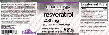 Beautiful Ally By Bluebonnet Resveratrol 250 mg - supplement