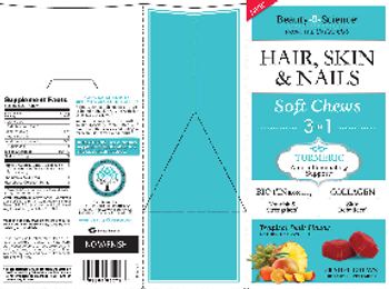 Beauty Science Hair, Skin & Nails Soft Chews Tropical Fruit Flavor - supplement