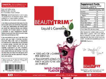 Beauty Trim Liquid L-Carnitine Wild Cherry Flavor - supplement