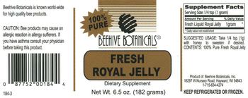 Beehive Botanicals Fresh Royal Jelly - supplement