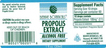 Beehive Botanicals Propolis Extract Alcohol Free - supplement