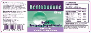 Benfotiamine.Net Benfotiamine 150 mg - supplement
