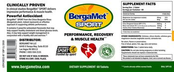 Bergamet BergaMet Sport - supplement